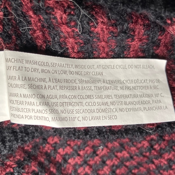 Devoted Luxury Apparel Burgundy & Black Sweater/Open Back Design - Picture 6 of 6